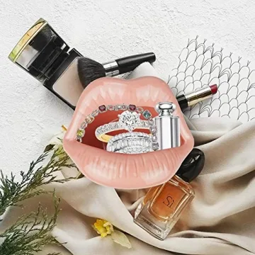 Elegant Ceramic Lipstick Organizer Tray for Beauty Lovers