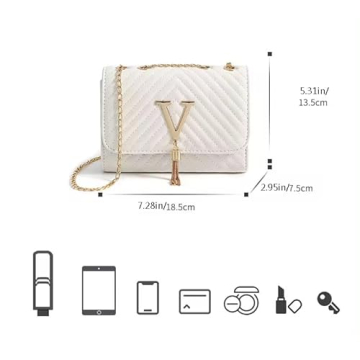Stylish Generic V-Symbol Shoulder Bag for Women