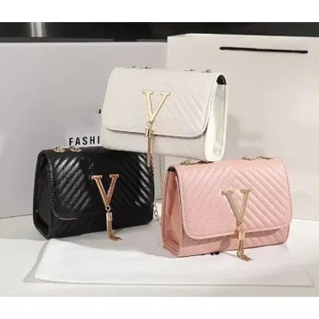 Stylish Generic V-Symbol Shoulder Bag for Women