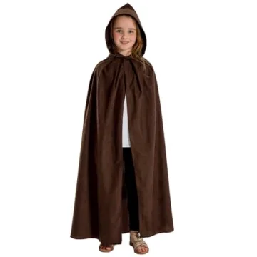 Charlie Crow Dark Brown Cloak for Kids - 40 inches.