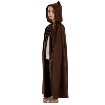 Charlie Crow Dark Brown Cloak for Kids - 40 inches.