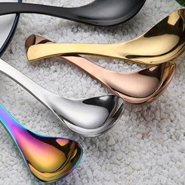 5 PCS Stainless Steel Soup Spoons for Stylish Dining