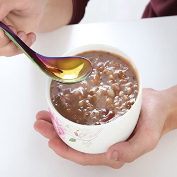 5 PCS Stainless Steel Soup Spoons for Stylish Dining