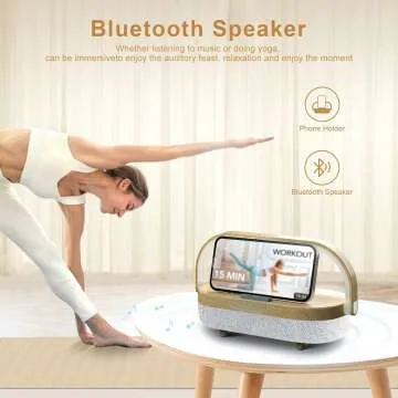 LED Bedside Lamp with Wireless Charger & Speaker