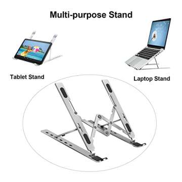 Lasitu Portable Adjustable Laptop Stand for Travel