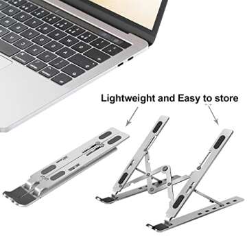 Lasitu Portable Adjustable Laptop Stand for Travel