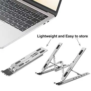 Lasitu Portable Adjustable Laptop Stand for Travel