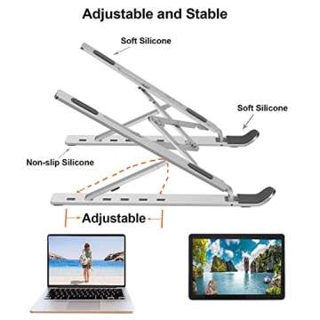 Lasitu Portable Adjustable Laptop Stand for Travel