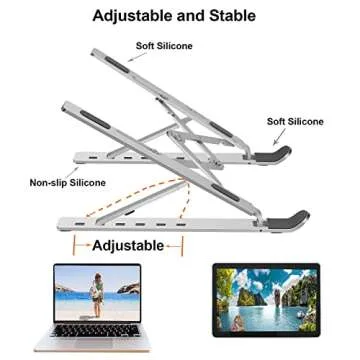 Lasitu Portable Adjustable Laptop Stand for Travel