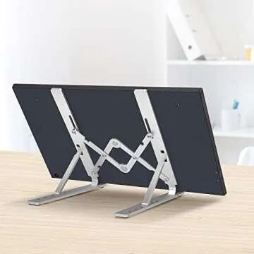 Lasitu Portable Adjustable Laptop Stand for Travel