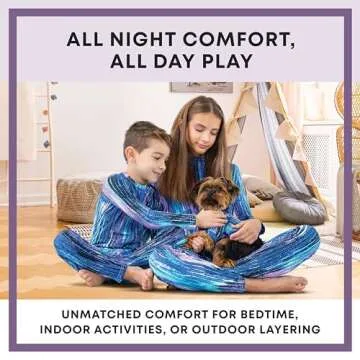 Rocky Kids Onesie Cozy Jumpsuit, Unisex, Fleece Lined, for Boys & Girls, Long Sleeve Thermals (Stay-Soft) Heart Design 16