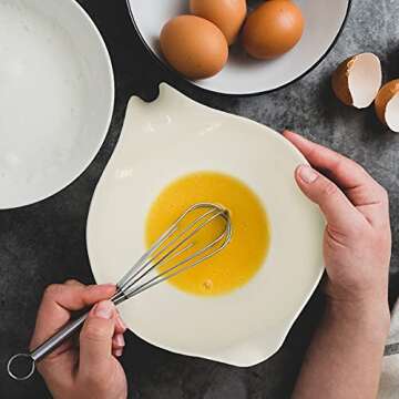 GLAD Mixing Bowl with Handle – 3 Quart | Heavy Duty Plastic with Pour Spout and Non-Slip Base | Di...