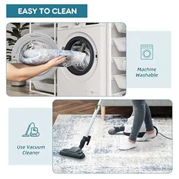 Dripex Modern Abstract Collection Indoor Area Rug, Washable Entryway Faux Fur Rug Non-Slip Throw Rugs Floor Mats, Soft Fluffy Contemporary Area Rugs for Living Room Bedroom Kids Room Kitchen