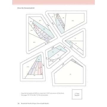 Wonderful World of Paper-Pieced Quilt Blocks: 30 Nature-Inspired Designs and Beautiful Sampler Projects (Landauer) 5" and 7" FPP Patterns for Butterflies, Hummingbirds, Flowers, and More