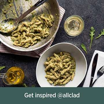 All-Clad D5 5-Ply Brushed Stainless Steel Fry Pan 10 Inch Induction Oven Broiler Safe 600F Pots and Pans, Cookware Silver