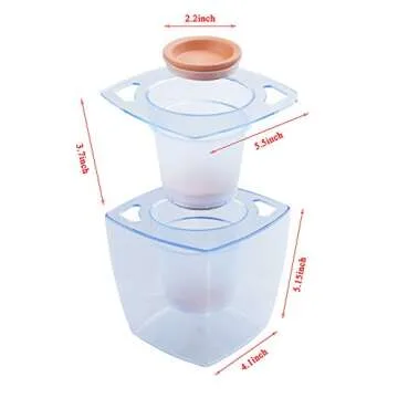 Water Herb Garden, AIBIS Hydroponics Growing System, Organic Self Watering Planter Indoor Sprouts Gardening Starter Kit Aquaponics Small Fish Tank, Best Gift Set for Women and Kid, Seeds Not Included