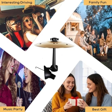 TrustBlai Car Cymbal Air Vent Ornament – Mini Drum Decor