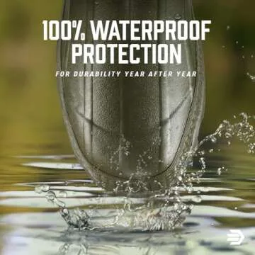 LaCrosse Grange Rubber Hunting & Work Boots for Men - Waterproof ZXT Rubber, with Adjustable Fit Strap, EVA Footbed, and Slip-Resistant Outsole, OD Green - 9 M