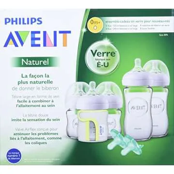Philips Avent Natural Glass Bottle Baby Gift Set, SCD201/01