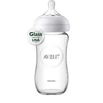Philips Avent Natural Glass Bottle Baby Gift Set, SCD201/01