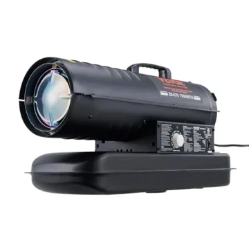 VEVOR Kerosene Forced Air Heater, 70000 BTU Portable Torpedo Diesel Space Heater with Thermostat, 5 Gallon Tank Energy-Efficient heavy-duty Heater, for Indoor Outdoor Use Workshop Industry