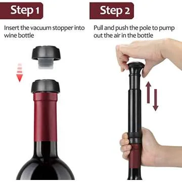 Wine Air Pressure Pump Opener Set - Easy Pouring