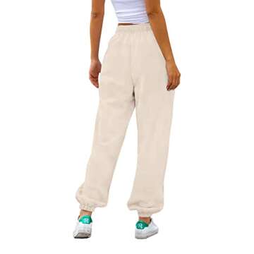 Stylish Women's High Waisted Sweatpants with Pockets