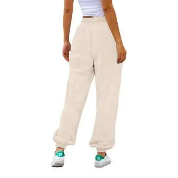 Stylish Women's High Waisted Sweatpants with Pockets