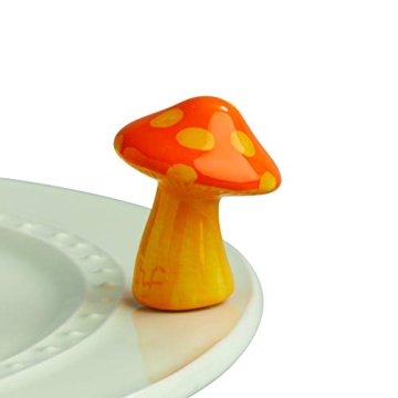 Nora Fleming Funky Fungi (Mushroom) A262 - Hand-Painted Ceramic Unique Décor - Summer Minis for The...
