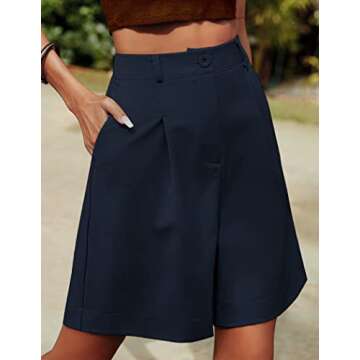 HOTOUCH Women's Comfy Bermuda Shorts with Pockets