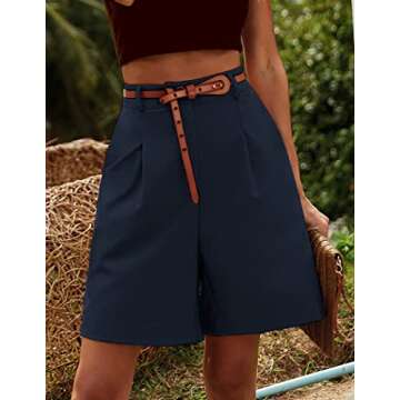 HOTOUCH Women's Comfy Bermuda Shorts with Pockets