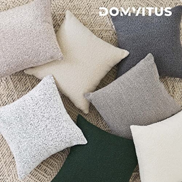 Luxury Boucle Throw Pillow Cover for Sofa - DOMVITUS