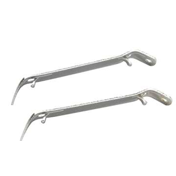 Chef Craft Select Durable Plated Iron Bottle Opener, 4.5 inches in length 2 piece set, Gray