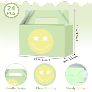 Ojustbeok Pastel Smile Gift Boxes - Perfect for Parties