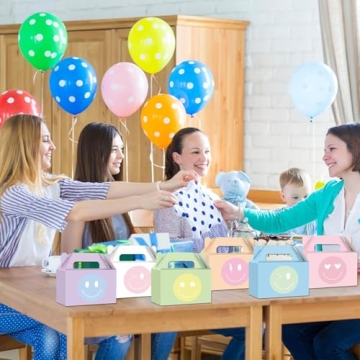 Ojustbeok Pastel Smile Gift Boxes - Perfect for Parties