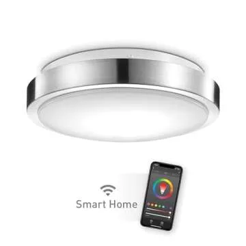 Globe Electric Smart 11" Flush Mount, Voice Activated