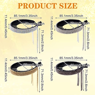 Tassel Ponytail Hair Clips - ANCIRS Rhinestone Accessories