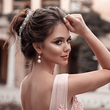 Tassel Ponytail Hair Clips - ANCIRS Rhinestone Accessories