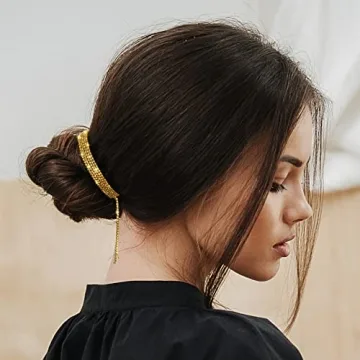 Tassel Ponytail Hair Clips - ANCIRS Rhinestone Accessories