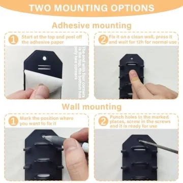 PHAIN Hat Organizer for Baseball Caps - Wall Mounted Rack