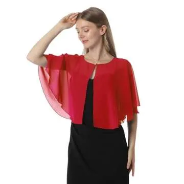 Soft Chiffon Capelet for Women - Perfect Evening Accessory