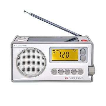 C. Crane CCRadio Solar Wind-Up Portable Emergency Crank Digital Radio AM, FM, NOAA Weather & Alert, ...