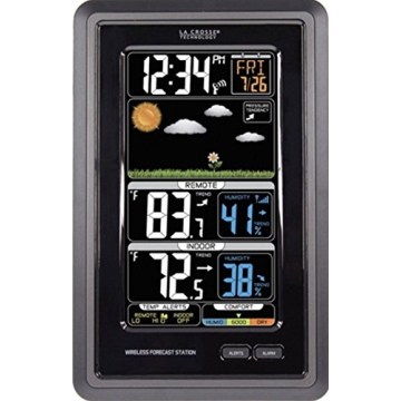 La Crosse Technology Wireless Color Weather Station - Real-time Backyard Weather, Humidity Comfort M...