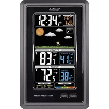 La Crosse Technology Wireless Color Weather Station - Real-time Backyard Weather, Humidity Comfort M...