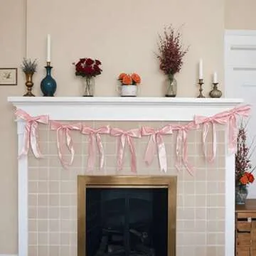 Bow Garland Banner for Elegant Party Decorations