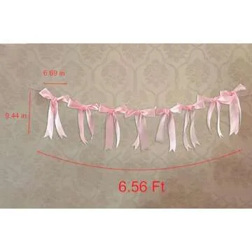 Bow Garland Banner for Elegant Party Decorations
