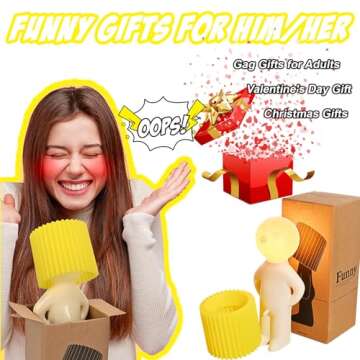 Gifts for Men Women Boyfriend Girlfriend Husband Wife, Funny Birthday Anniversary Gag Gifts, Bedside Table Lamp Night Light, White Elephant Gifts for Adults, Christmas Valentines Gifts for Him Her