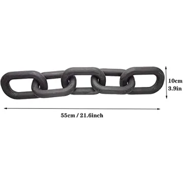 Hanlin Hand-Carved Wood Chain for Stylish Home Decor