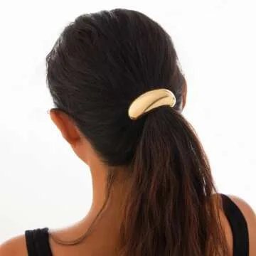 Elegant 3 PCS Metal Hair Ties for Chic Women