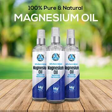 Pure Magnesium Oil Spray - Large 8 fl oz, USP Grade, Pure 100% All Natural, Sourced Directly from the Zechstein Seabed in the Netherlands, No Added Minerals, Official Distributor of Zechstein Inside